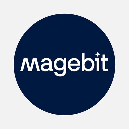 Magebit wordmark in a circular profile icon