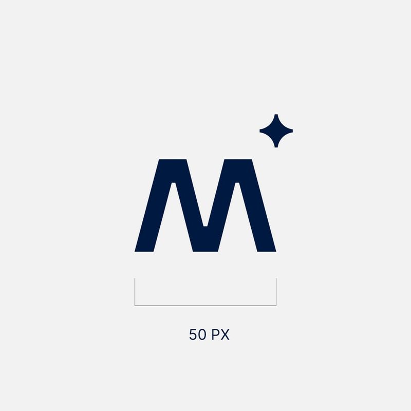Minimum size example for a Magebit logo version