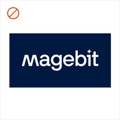 Don't box the logotype, use it cleanly