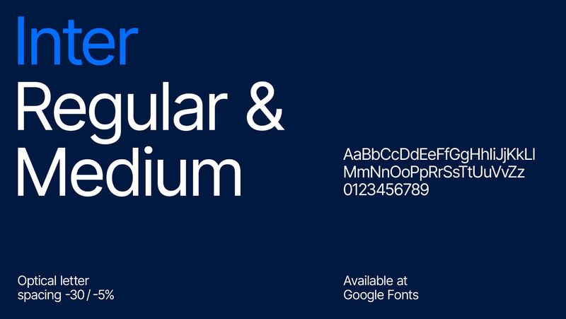 Inter headline specimen