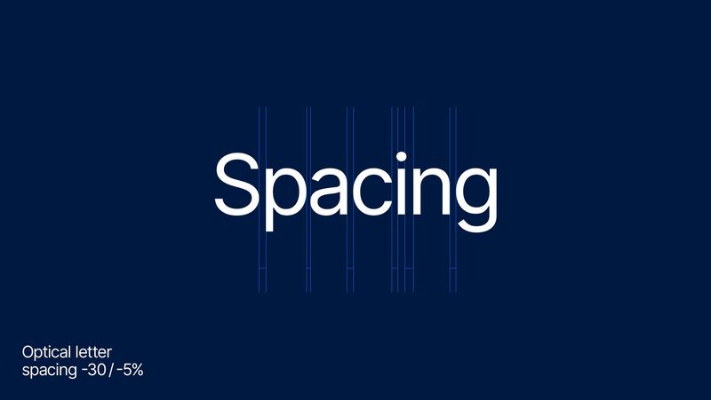Letter-spacing specimen