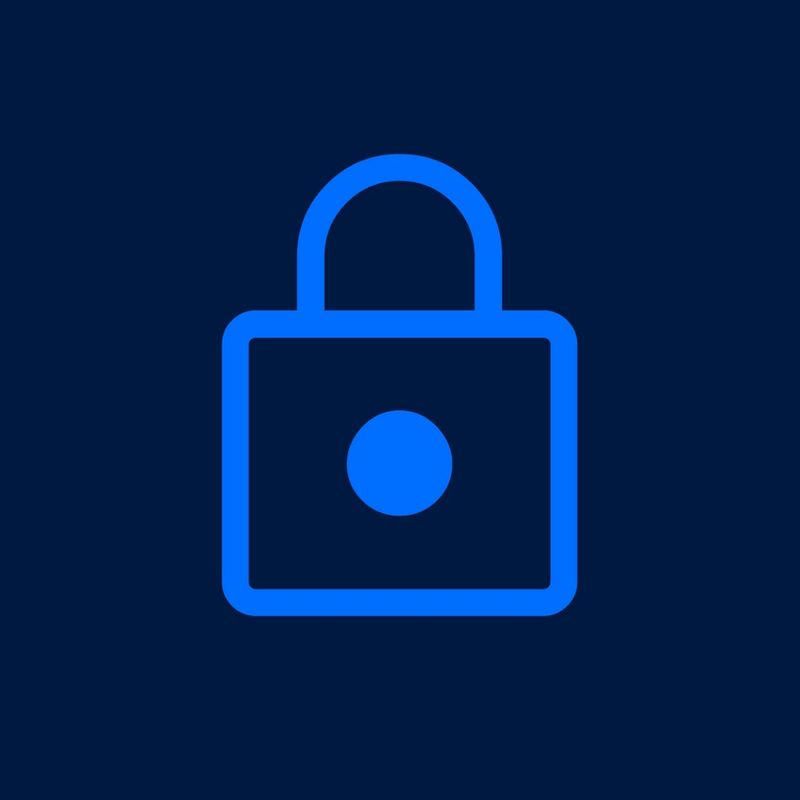 Filled padlock icon