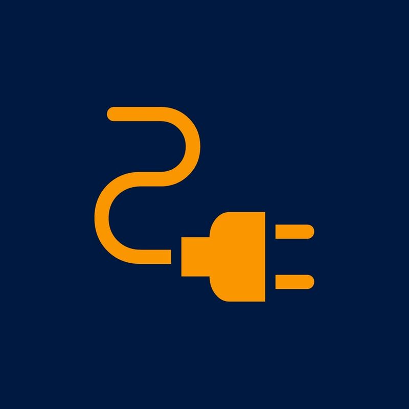 Plug icon with rounded corners