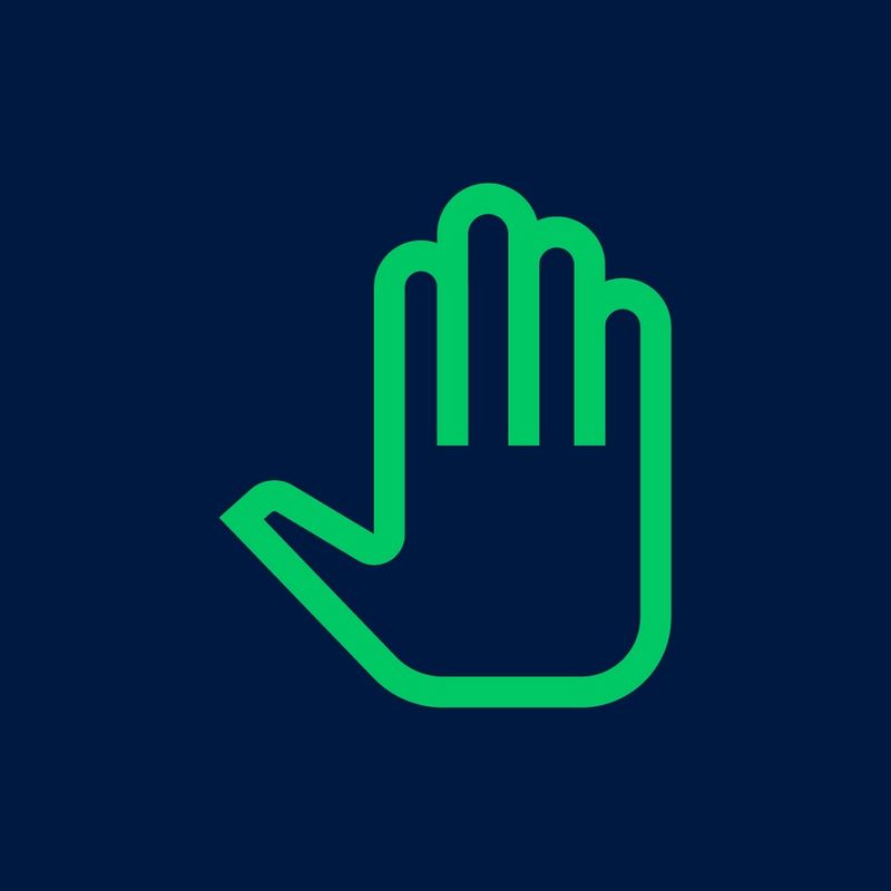Adjusted hand icon