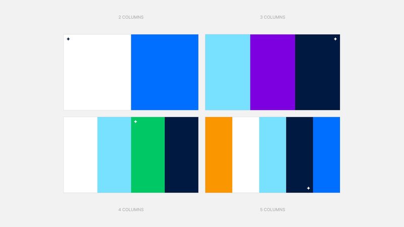Horizontal canvas columns