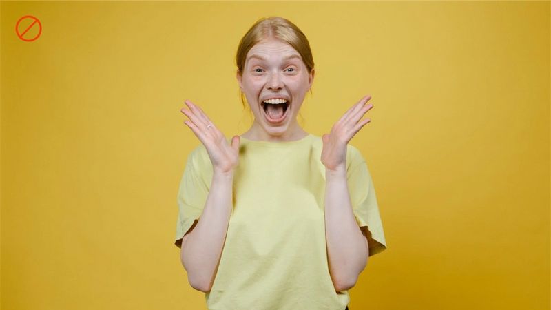 Avoid fake & exaggerated facial expressions