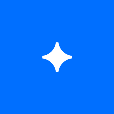 White on Tech Blue